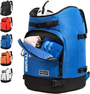 Ski Boot Bag - 50L Ski Boot Travel Backpack Waterproof Snowboard Boot Backpack for Travel Stores Gear Including Helmet, Goggles and Outerwear.