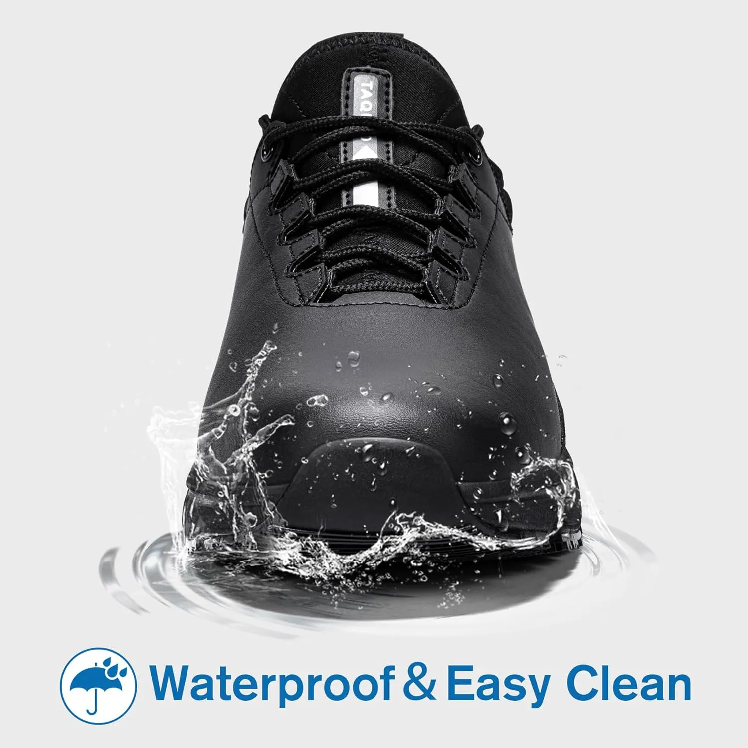 Slip On Work Shoes for Women Non Slip Sneakers Breathable Lightweight Walking Shoes Restaurant Slip Resistant Food Service Chef Kitchen Sneakers, Black