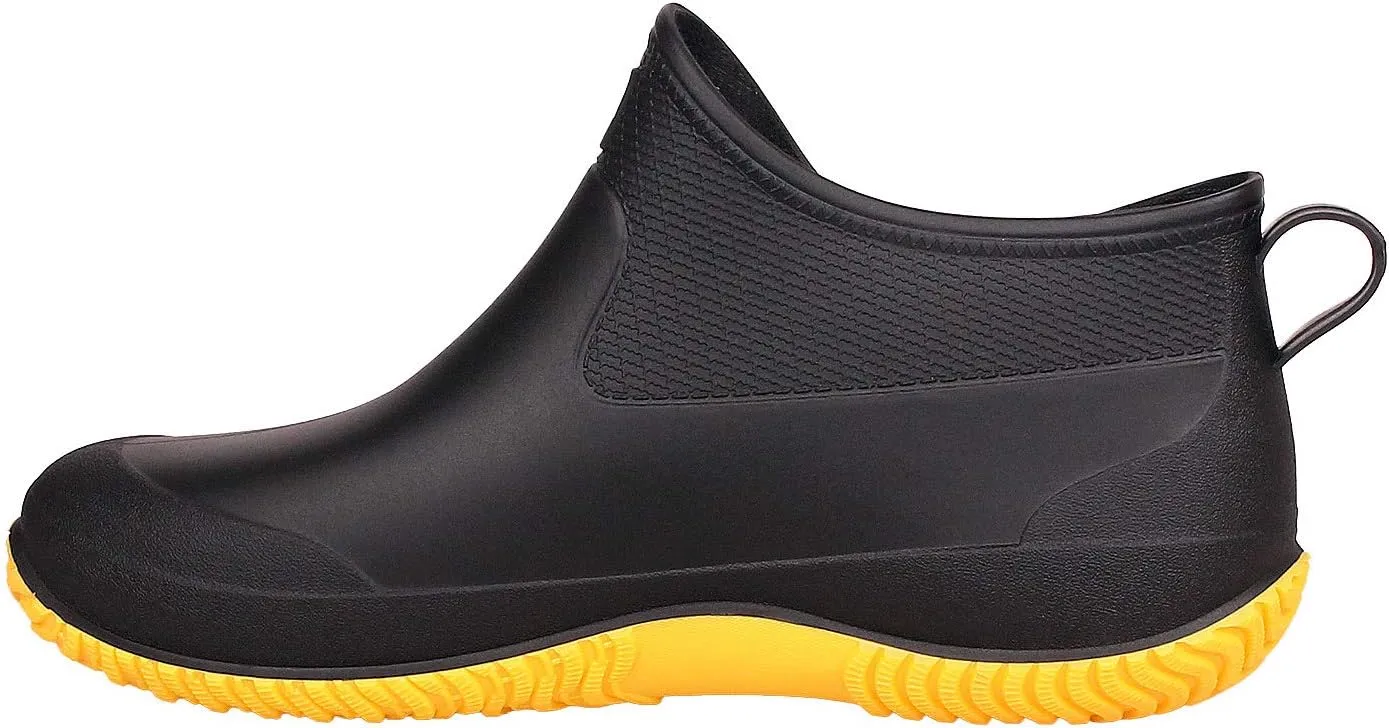 SMajong Rain Boots for Women Waterproof Garden Shoes Men Anti Slip Rubber Ankle Boots Car Wash Shoes Women's Rain Footwear