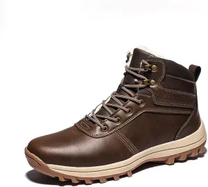 Snow shoes for men snow boots winter boots cold weather boots waterproof winter boots lightweight climbing shoes autumn winter lace-up boots thick soles cotton shoes snow shoes Father's Day outdoor