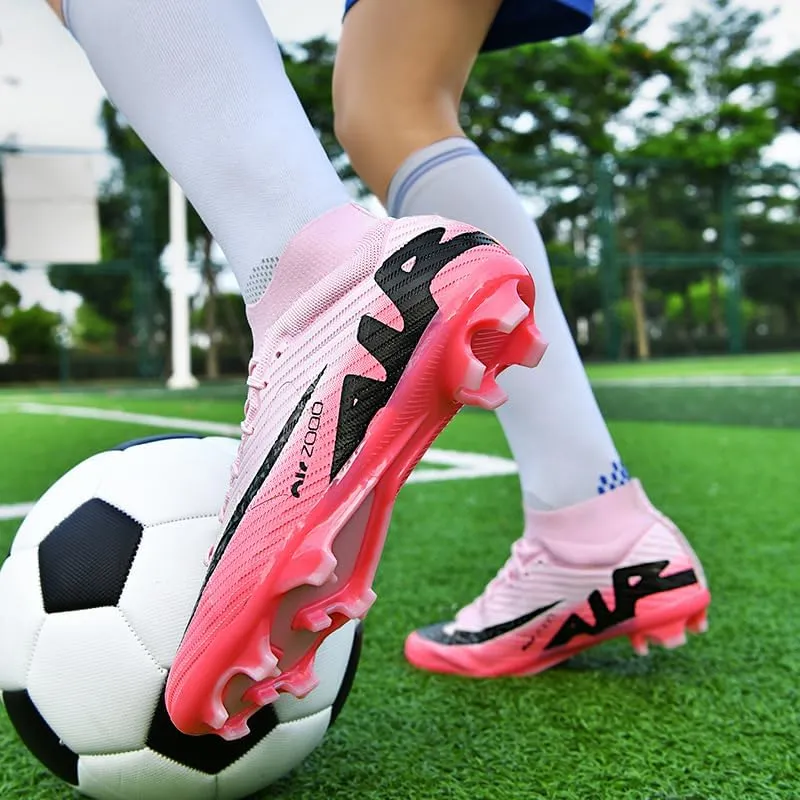 Soccer Cleats Boots for Mens Womens, Football Cleats Shoes Unisex Youth Students Running Training Boots Non-Slip Rugby Cleats Soccer AG FG TF Athletic Shoes for Outdoor Turf Athletic Indoor