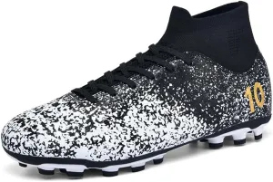 Soccer Cleats Boots for Mens Womens, Football Cleats Shoes Unisex Youth Students Running Training Boots Non-Slip Rugby Cleats Soccer AG FG TF Athletic Shoes for Outdoor Turf Athletic Indoor