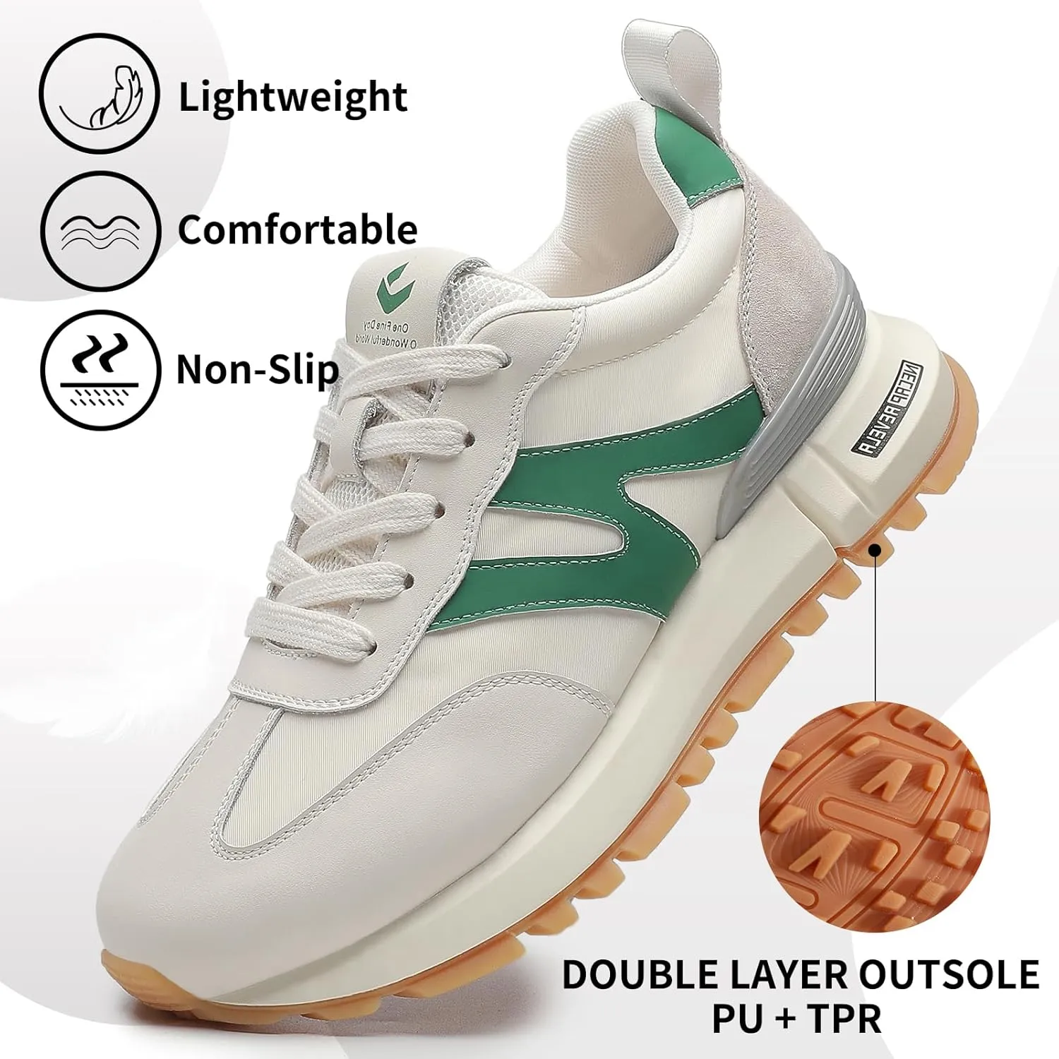 somiliss Sneakers for Women Genuine Leather Suede Patchwork Casual Lace Up Non-Slip Walking Shoes Comfortable Tennis Running Shoes Womens Fashion Sneakers