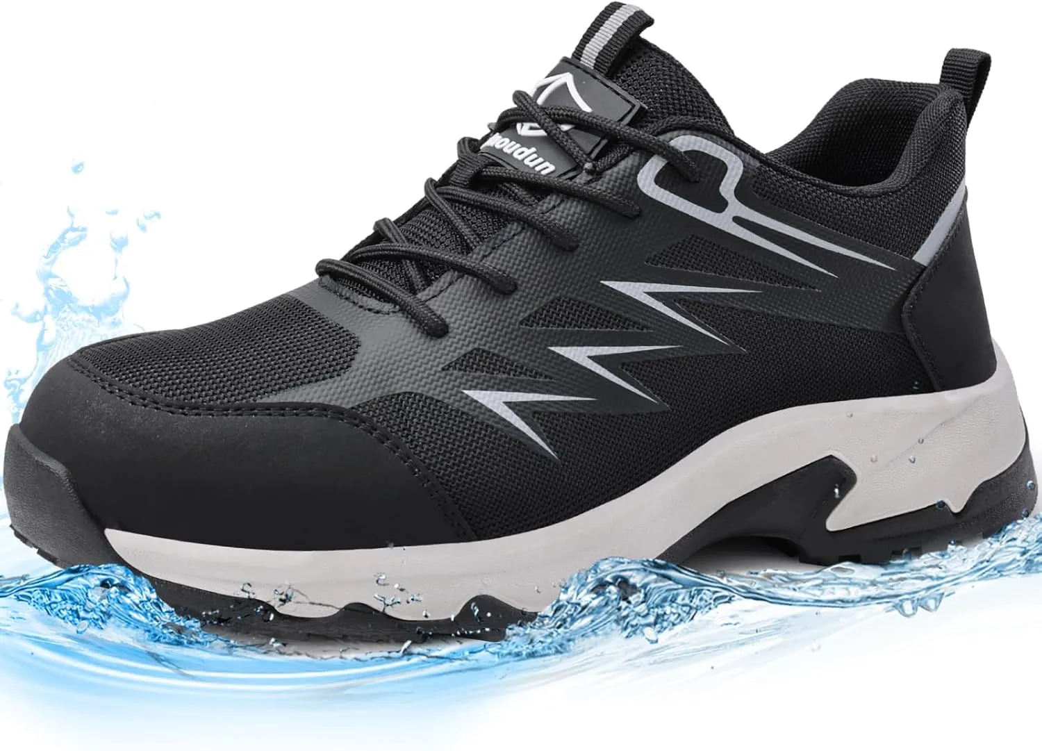 Steel Toe Shoes for Men Lightweight Work Boots for Men Comfortable Steel Toe Boots Industrial Work Shoes Breathable Safety Shoes Construction Steel Toe Sneakers Indestructible Safety Boots