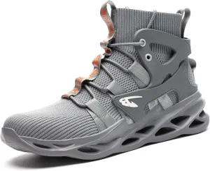 Steel Toe Work Boots for Men Women Lightweight Industrial & Construction Indestructible Safety Comfortable Shoes