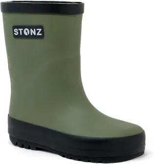 Stonz Rain Boots - Kids Rubber Boots Made with Toxic Free Natural Rubber - Waterproof, Safe Kids Rain Boots For Girls & Boys - Durable & Comfortable For Camping, School & Play.