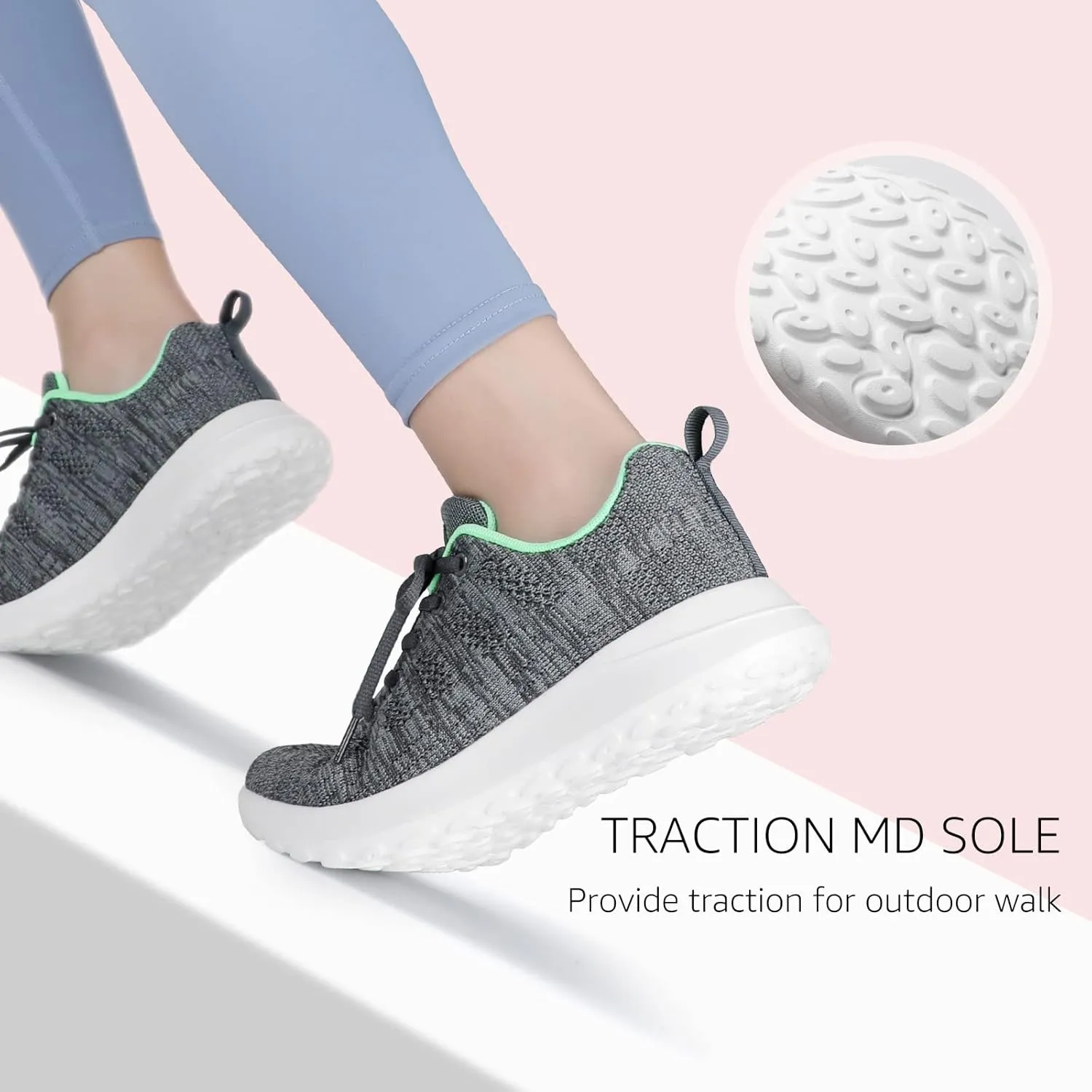 STQ Tennis Shoes Womens Lightweight Comfortable Lace up Walking Shoes Athletic Fashion Workout Gym Cross Training Sneakers