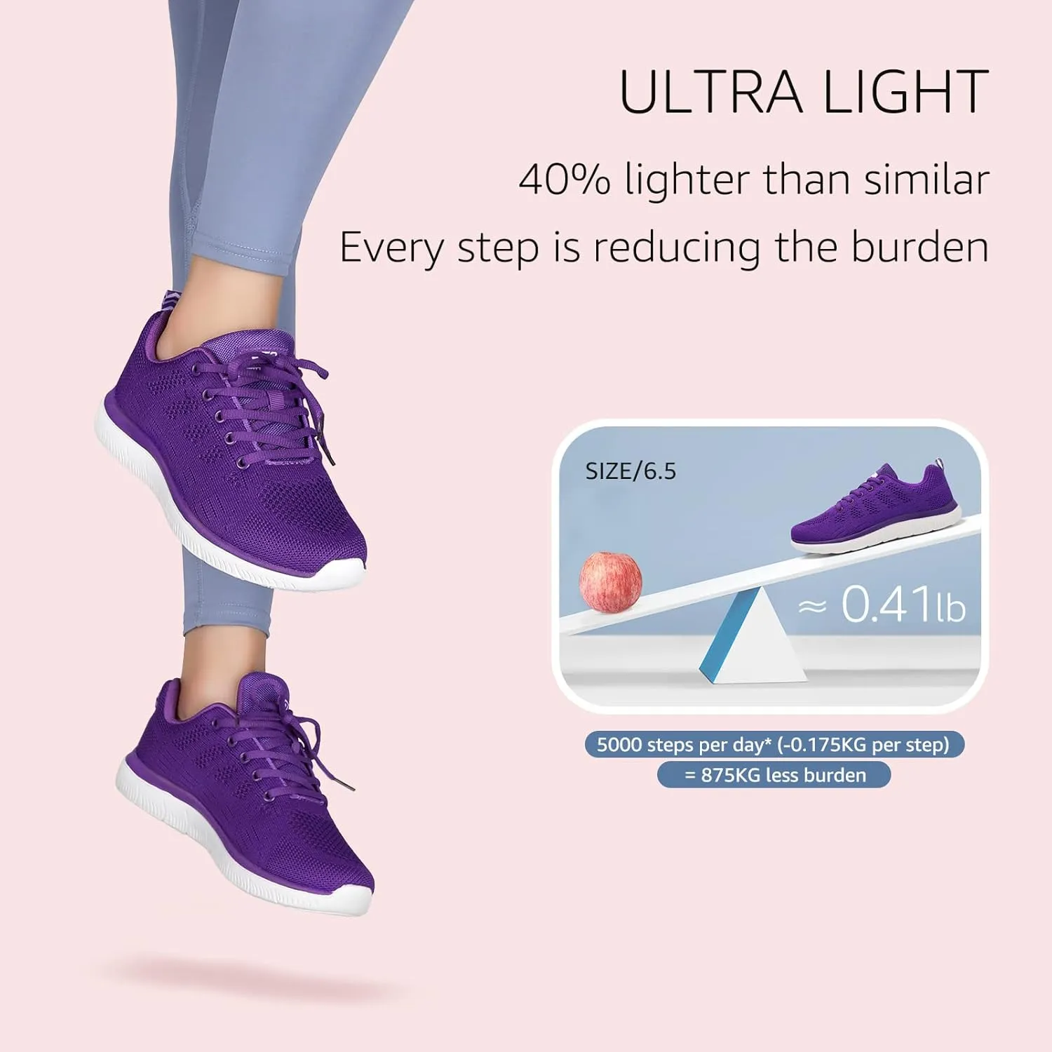 STQ Tennis Shoes Womens Lightweight Comfortable Lace up Walking Shoes Athletic Fashion Workout Gym Cross Training Sneakers