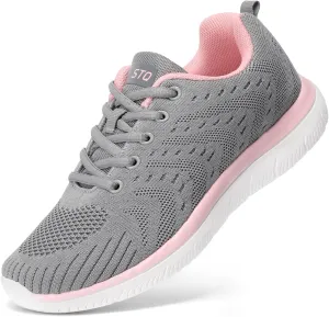 STQ Tennis Shoes Womens Lightweight Comfortable Walking Shoes Athletic Fashion Workout Gym Cross Training Sneakers