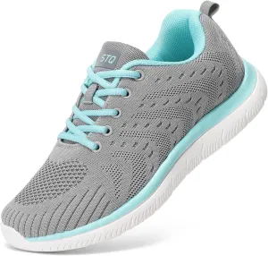 STQ Tennis Shoes Womens Lightweight Comfortable Walking Shoes Athletic Fashion Workout Gym Cross Training Sneakers