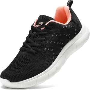 STQ Tennis Shoes Womens Lightweight Comfortable Walking Shoes Athletic Fashion Workout Gym Cross Training Sneakers