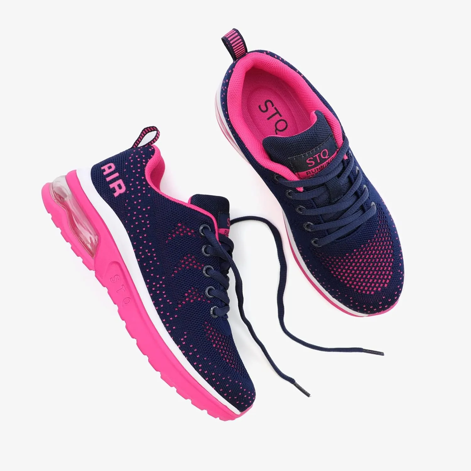STQ Women's Running Shoes Lightweight Non Slip Walking Tennis Shoes Athletic Workout Gym Cross Training Sneakers