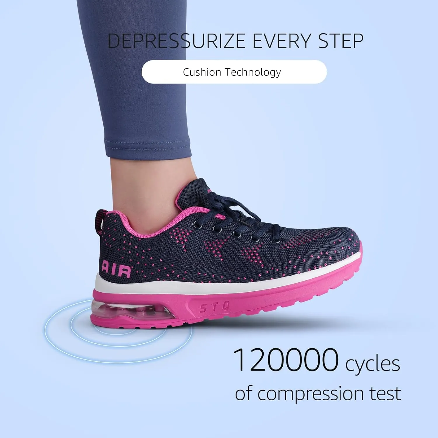STQ Women's Running Shoes Lightweight Non Slip Walking Tennis Shoes Athletic Workout Gym Cross Training Sneakers