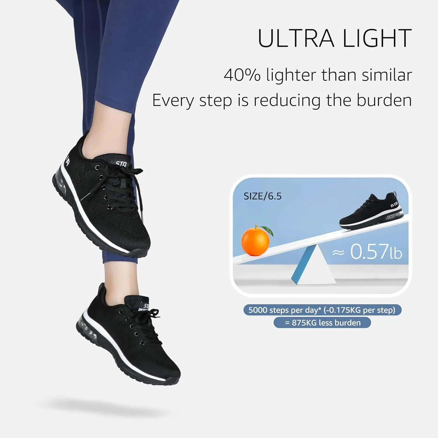 STQ Women's Running Shoes Lightweight Non Slip Walking Tennis Shoes Athletic Workout Gym Cross Training Sneakers