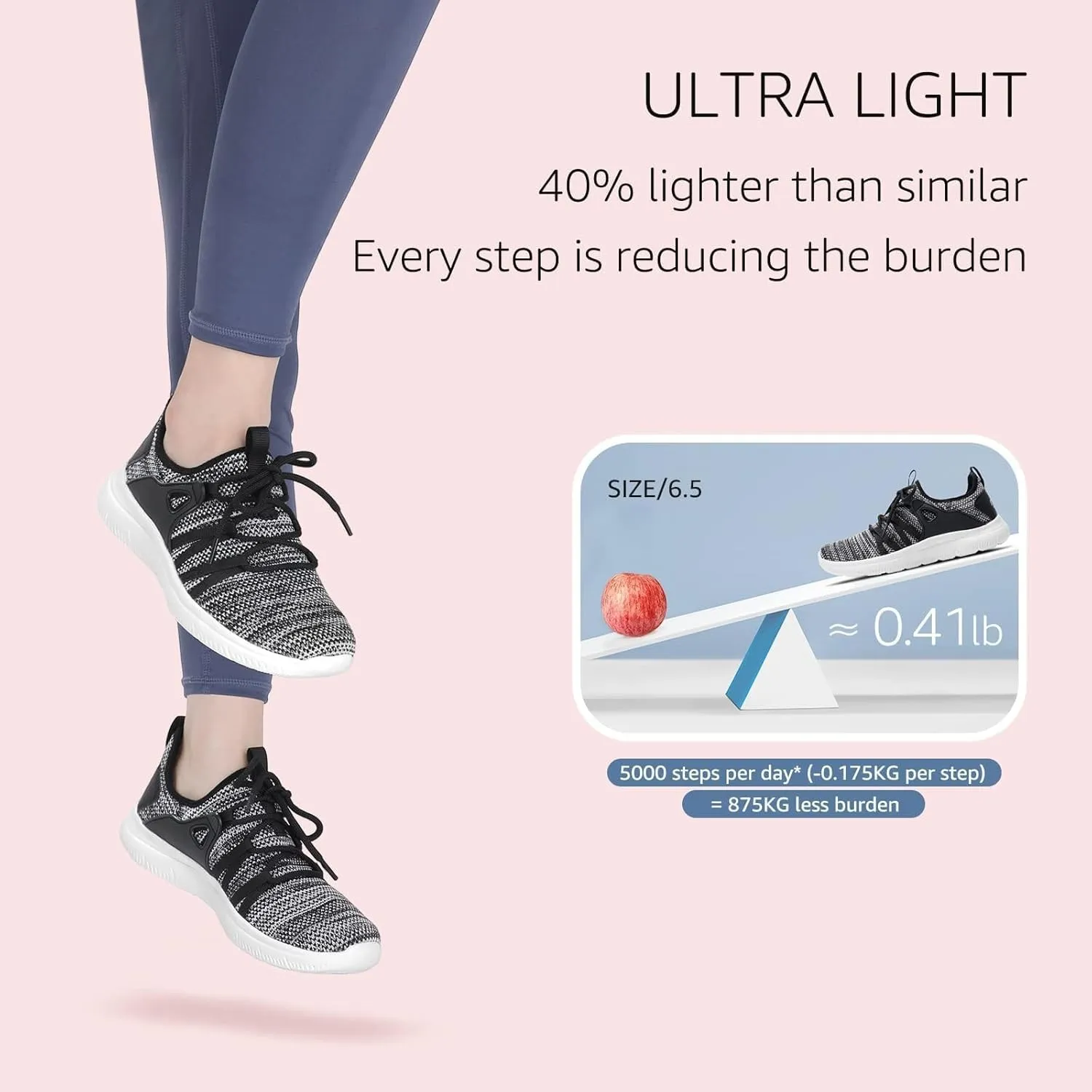 STQ Womens Slip on Sneakers Breathable Tennis Arch Support Comfortable Walking Shoes Plantar Fasciitis Orthopedic Workout Gym Cross Training Athletic Standing