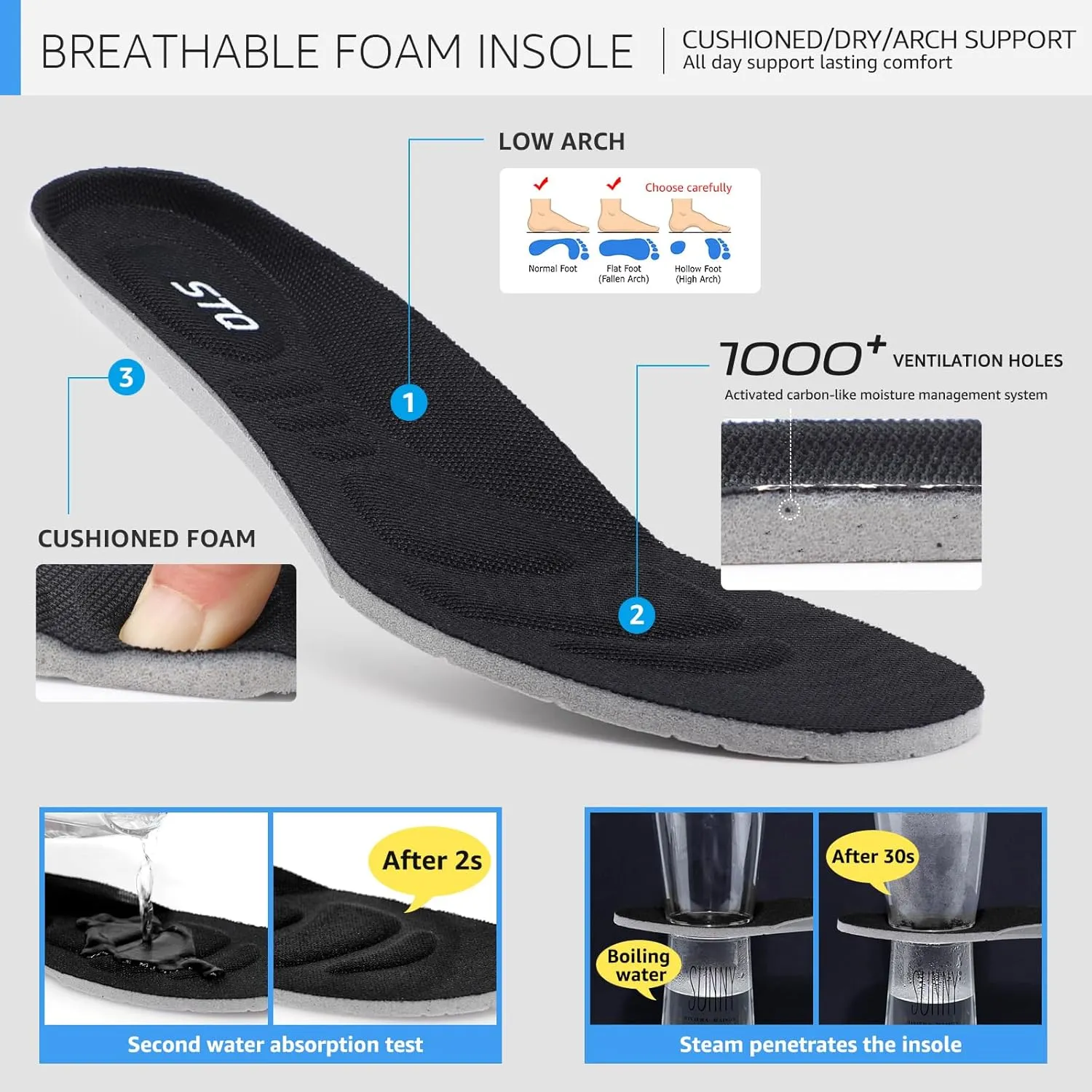 STQ Womens Slip On Sneakers Tennis Walking Orthopedic Shoes Breathable Athletic Gym Workout Cross Training Sneakers