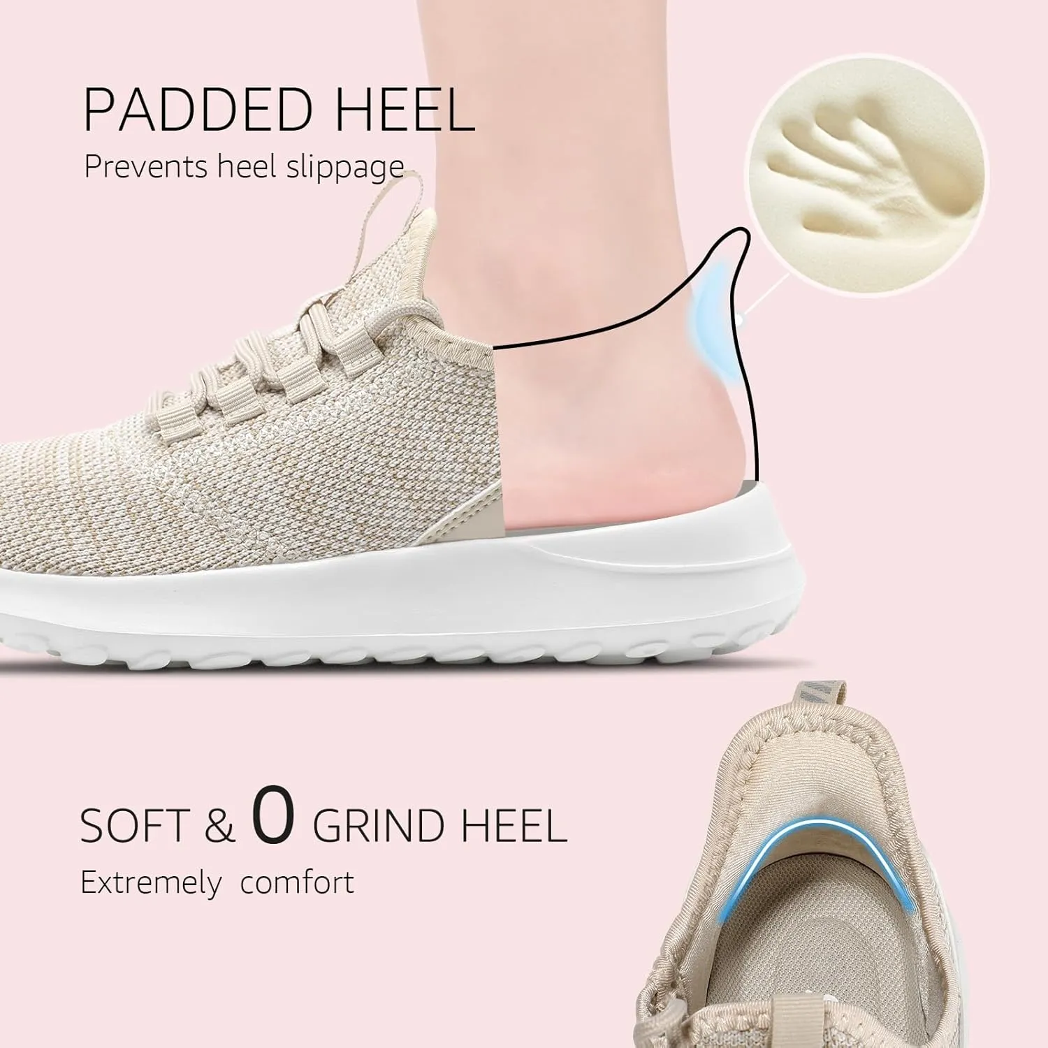 STQ Womens Slip On Sneakers Tennis Walking Orthopedic Shoes Breathable Athletic Gym Workout Cross Training Sneakers