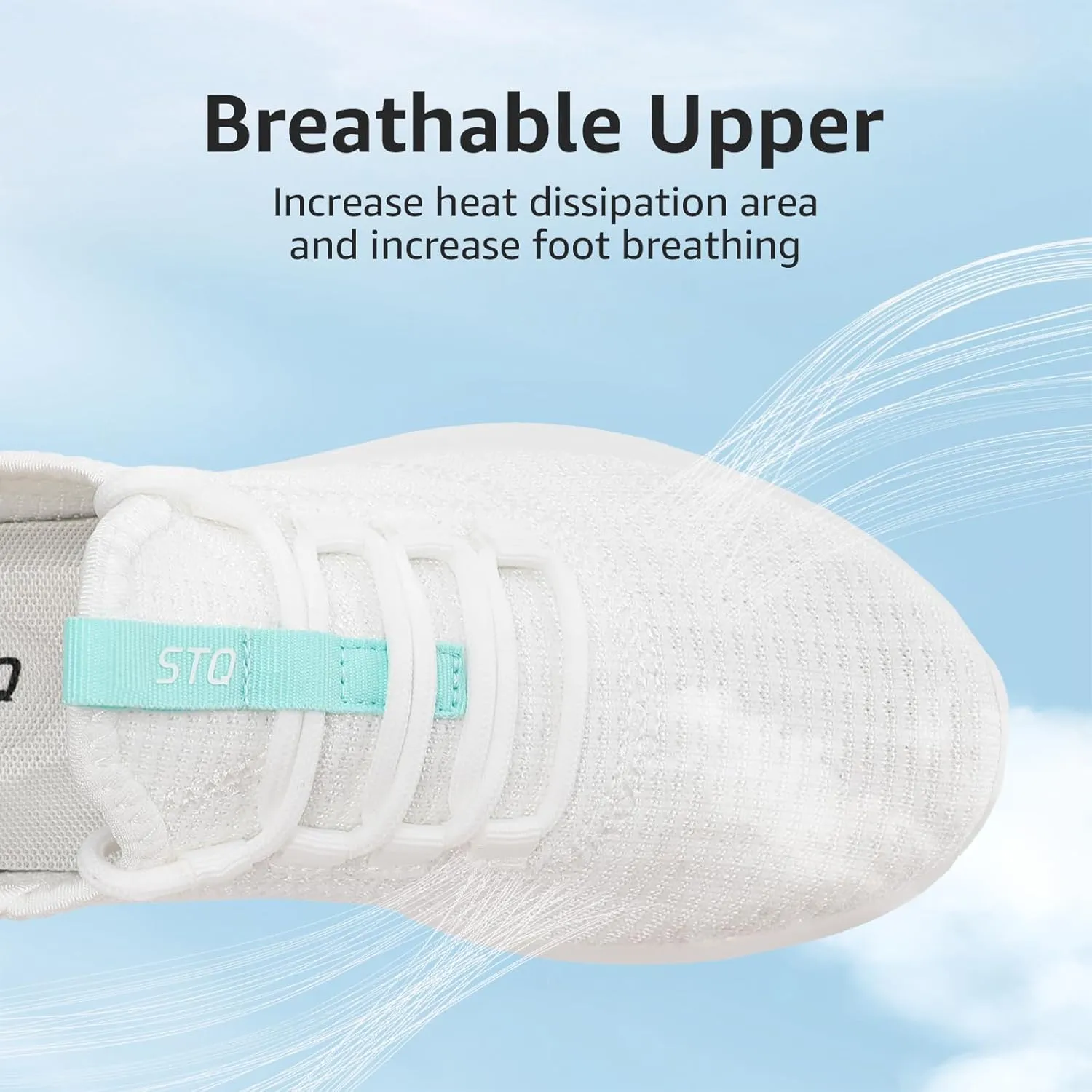 STQ Womens Slip On Sneakers Tennis Walking Orthopedic Shoes Breathable Athletic Gym Workout Cross Training Sneakers