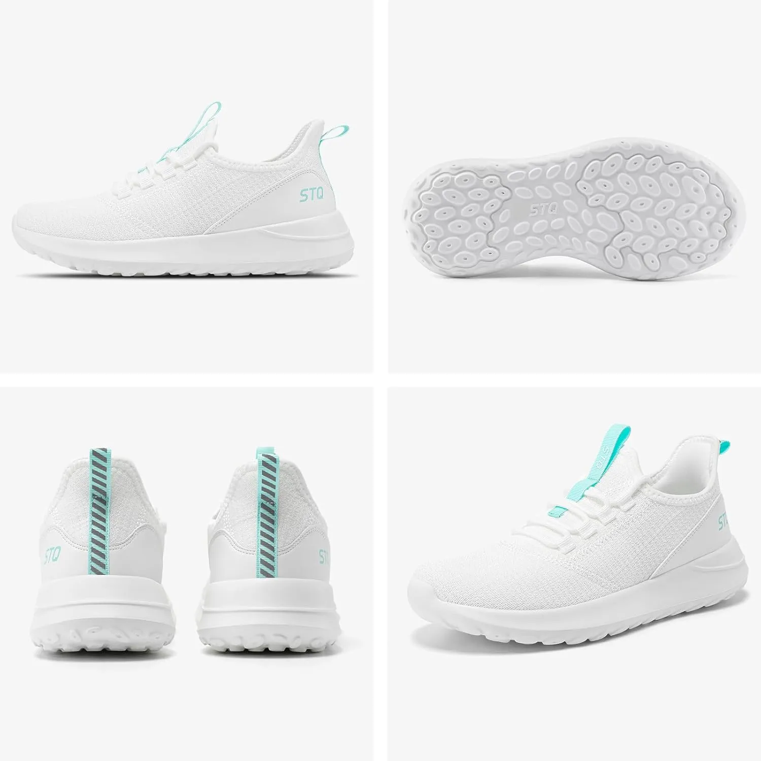 STQ Womens Slip On Sneakers Tennis Walking Orthopedic Shoes Breathable Athletic Gym Workout Cross Training Sneakers