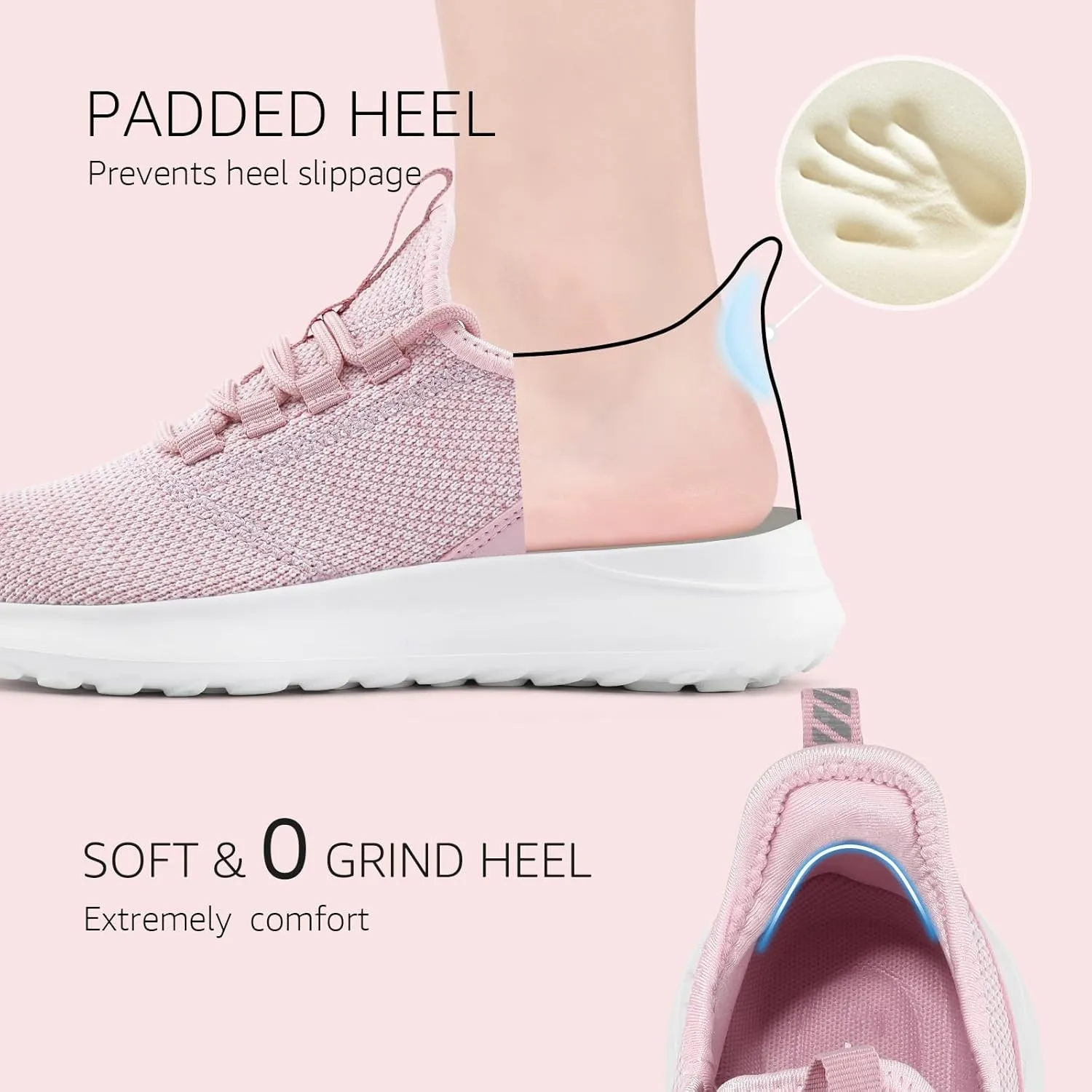 STQ Womens Slip On Sneakers Tennis Walking Orthopedic Shoes Breathable Athletic Gym Workout Cross Training Sneakers