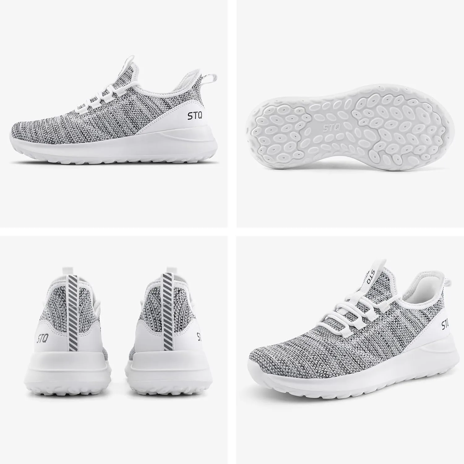 STQ Womens Slip On Sneakers Tennis Walking Orthopedic Shoes Breathable Athletic Gym Workout Cross Training Sneakers