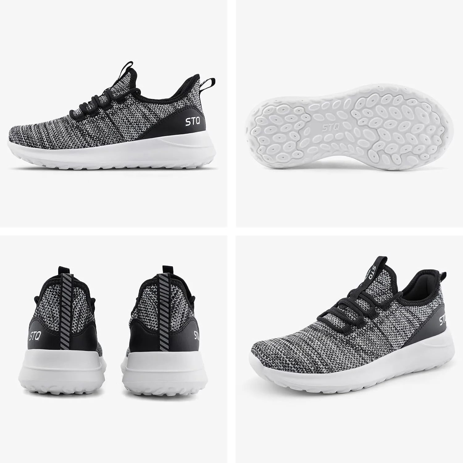 STQ Womens Slip On Sneakers Tennis Walking Orthopedic Shoes Breathable Athletic Gym Workout Cross Training Sneakers