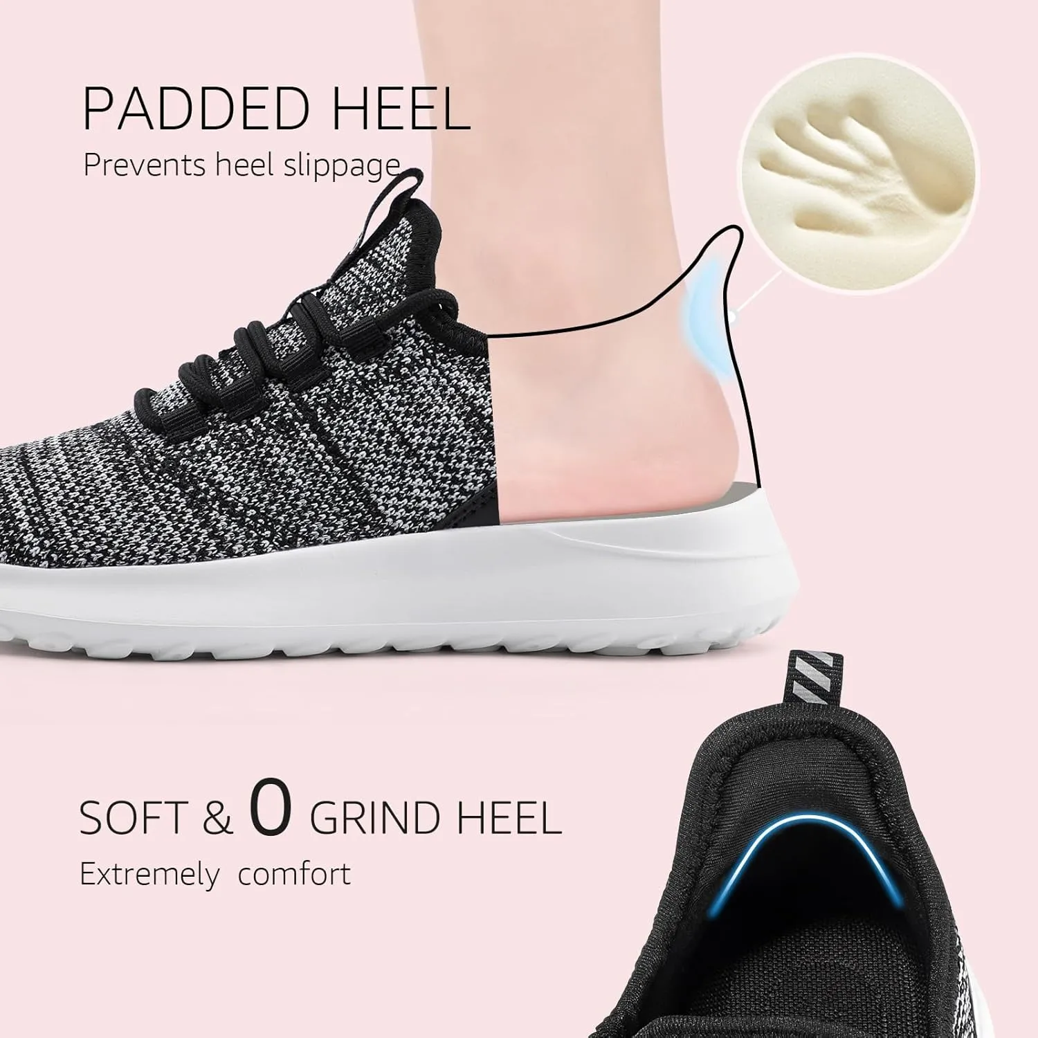 STQ Womens Slip On Sneakers Tennis Walking Orthopedic Shoes Breathable Athletic Gym Workout Cross Training Sneakers