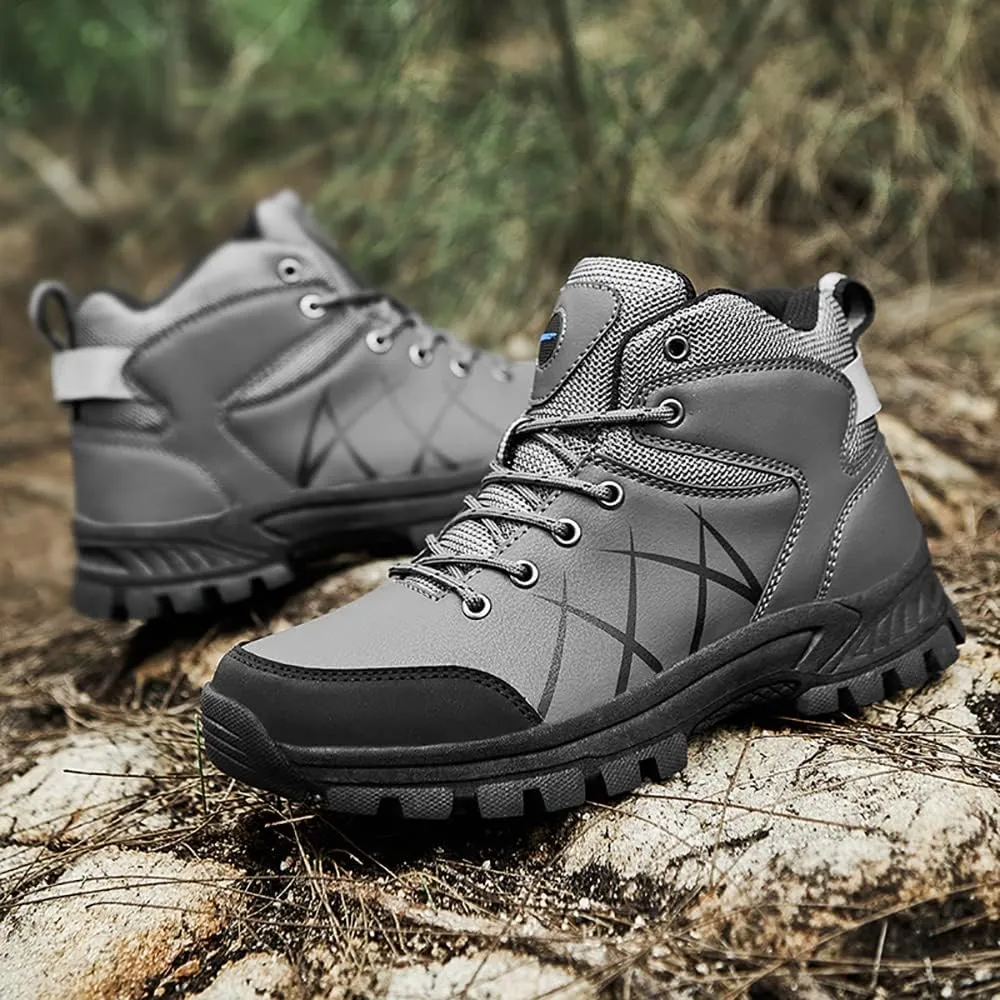 Succttssful Men's Breathable Hiking Trekking Boots for Outdoor - Comfortable Backpacking Boots for Traveler