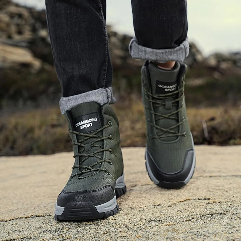Succttssful Men's Breathable Hiking Trekking Boots for Outdoor - Comfortable Backpacking Boots for Traveler