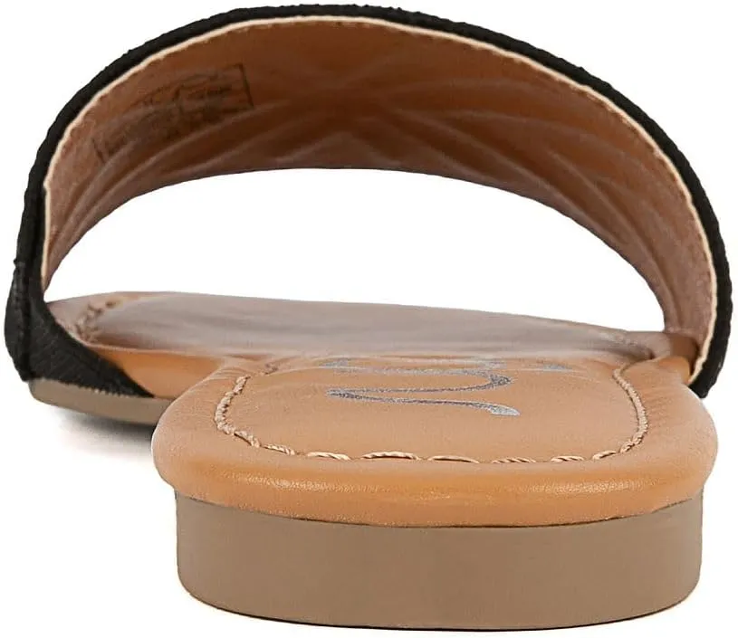Sugar Women's Slide Sandals – Stylish Slip-On Flats for Casual, Dressy, Beach, or Pool Wear