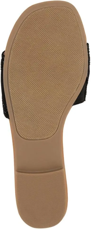 Sugar Women's Slide Sandals – Stylish Slip-On Flats for Casual, Dressy, Beach, or Pool Wear