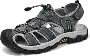 Summer Men's Sandals Breathable Outdoor Hiking Sandals Closed Toe Casual Sport