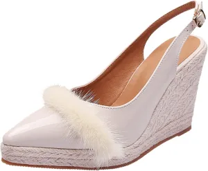 Summer New Wedge Heel Sandals Women Thick Sole Straw Woven Espadrilles Vintage Leather Sandals for Women Dressy