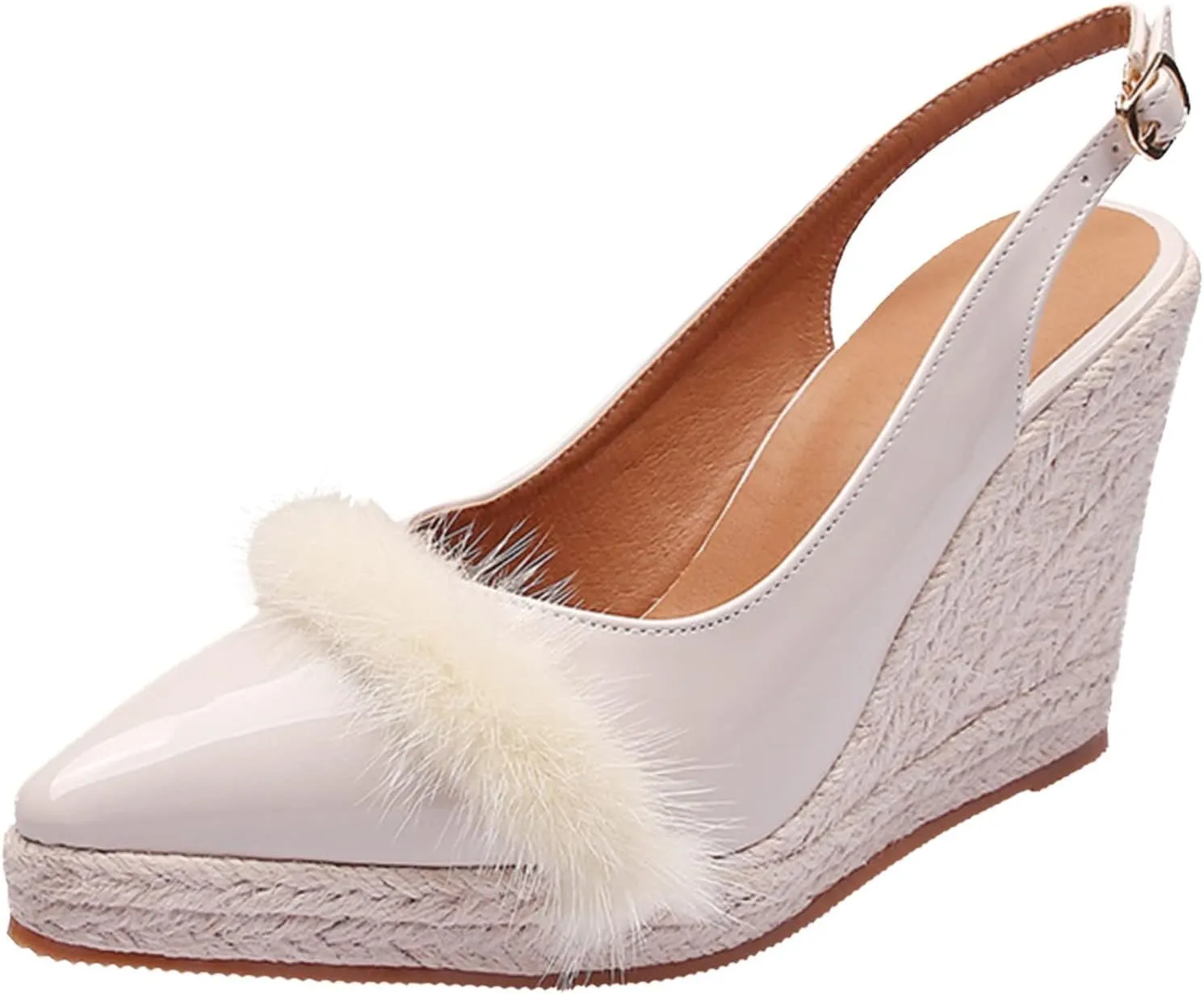 Summer New Wedge Heel Sandals Women Thick Sole Straw Woven Espadrilles Vintage Leather Sandals for Women Dressy