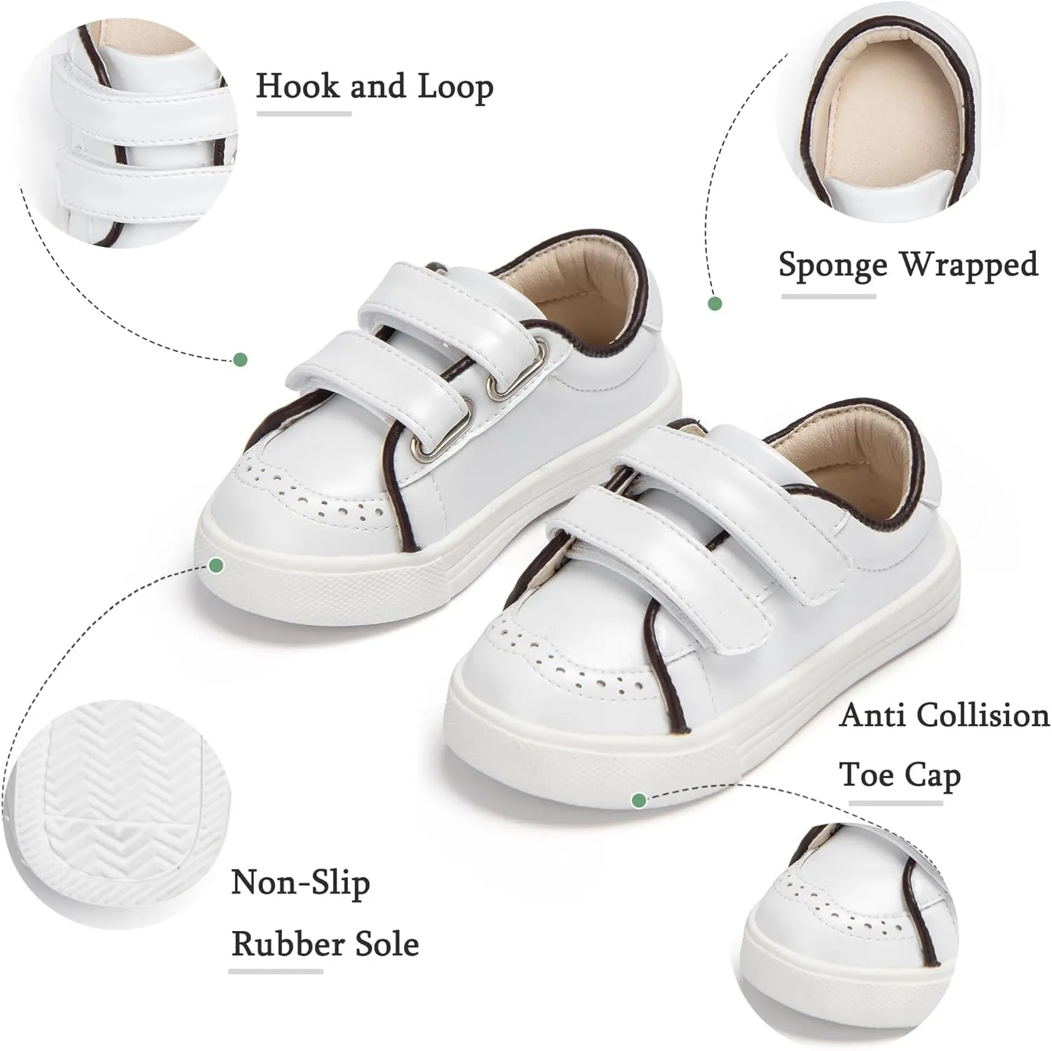 THEE BRON Girls' Casual Sneakers Lightweight Athletic Shoes for Running Play Ages 3-12