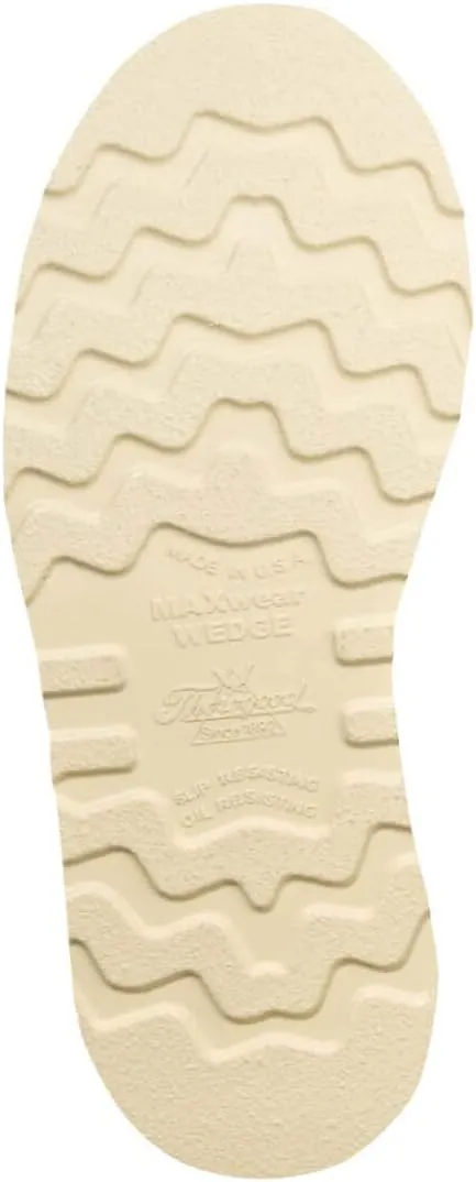 Thorogood 1957 Series 6” Waterproof Moc Toe Work Boots for Men - Soft Toe, Full-Grain Leather with Slip-Resistant Wedge Outsole and Shock-Absorbing Footbed