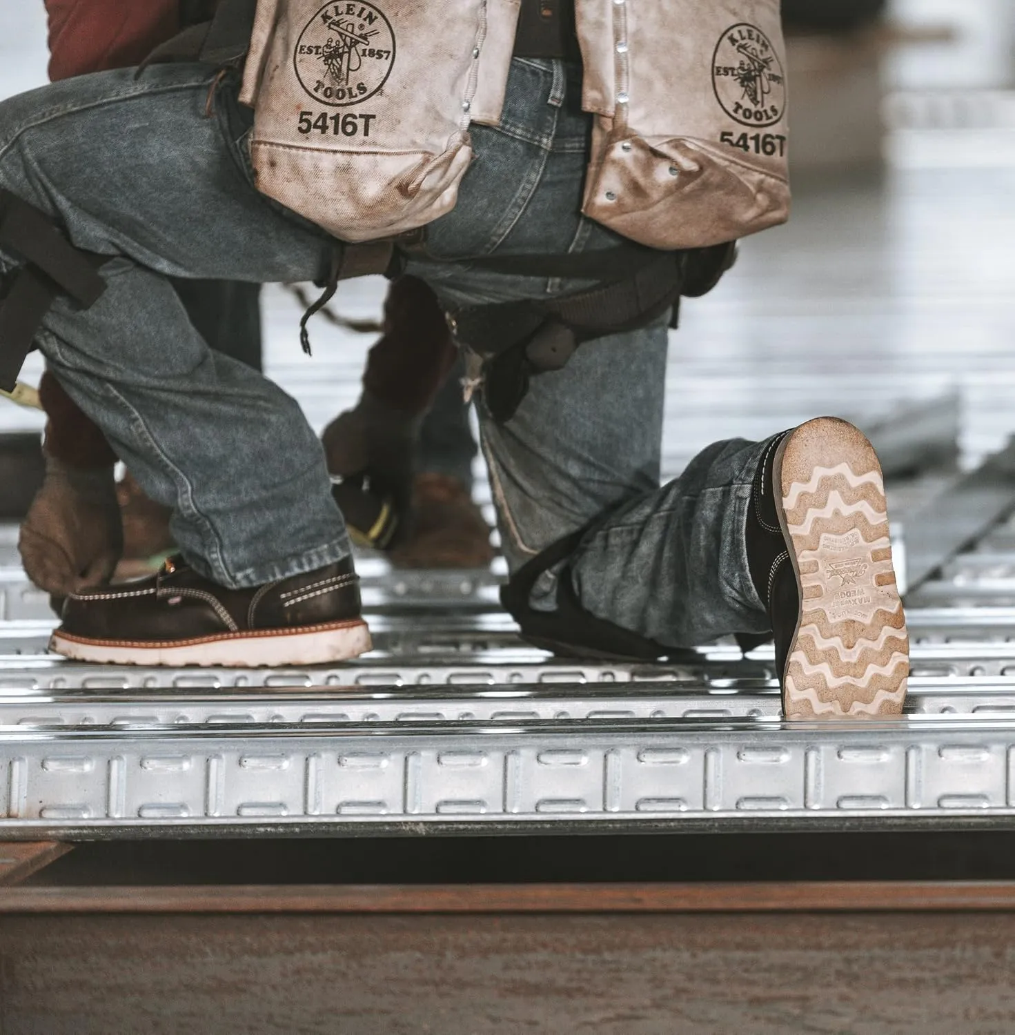 Thorogood 1957 Series 6” Waterproof Steel Toe Work Boots for Men - Full-Grain Leather with Moc Toe, Comfort Insole, and Slip-Resistant Wedge Outsole; EH Rated