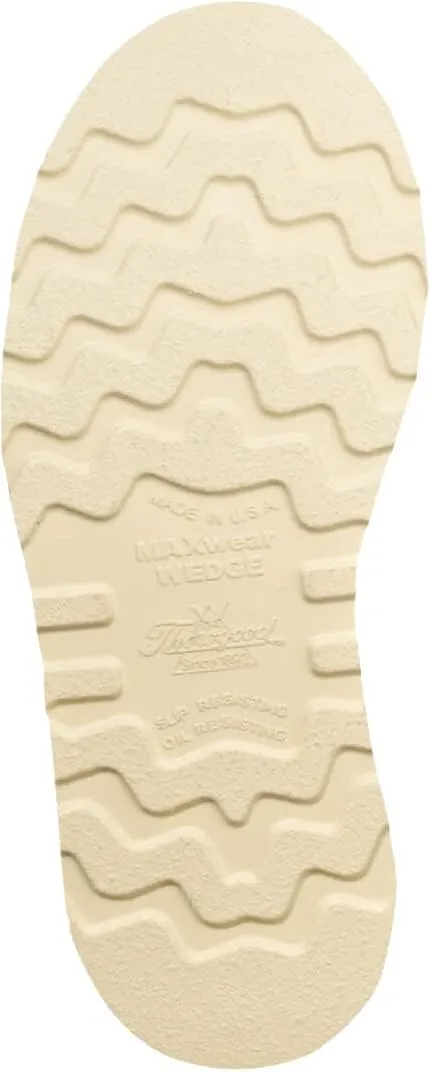 Thorogood 1957 Series 6” Waterproof Steel Toe Work Boots for Men - Full-Grain Leather with Moc Toe, Comfort Insole, and Slip-Resistant Wedge Outsole; EH Rated