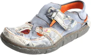TMA EYES Floral Leather Spliced Hollow Women's Shoes Hook and Loop Women's Casual Breathable Shoes