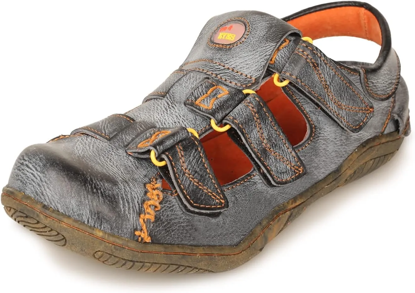 TMA EYES Women's Leather Outdoor Hiking Sandals - Waterproof Athletic Sports Shoes With Closed Toe