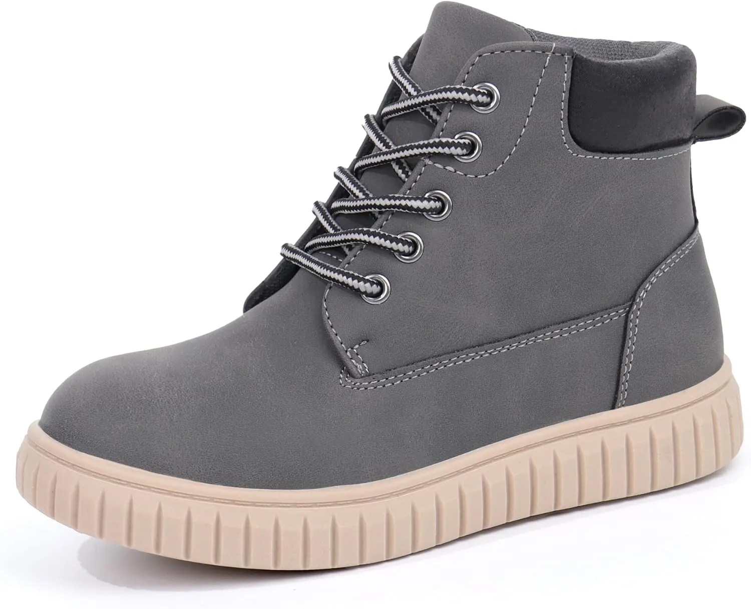 Tobfis Kids Zipper Ankle Boots Kids Sneaker with Boot-Like High Top Design for Boys & Girls(Toddler/Little Kid/Big Kid)