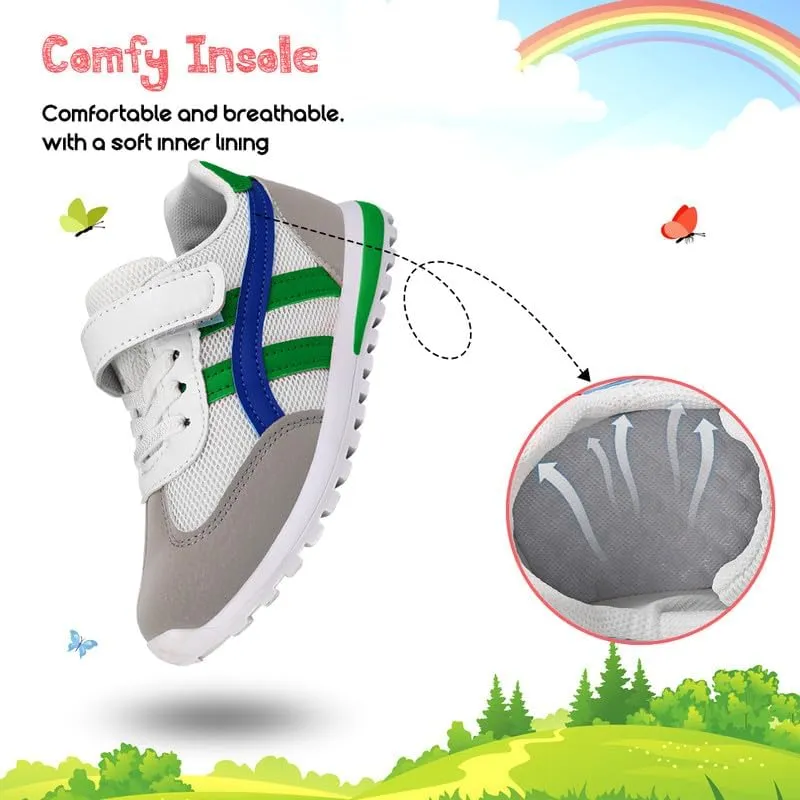 Toddler Boys Girls Slip On Canvas Sneakers Cartoon Dinasour Printed Little Kid Unisex Adjustable Strap Walking Shoes Lazy Shoes with Hook and Loops