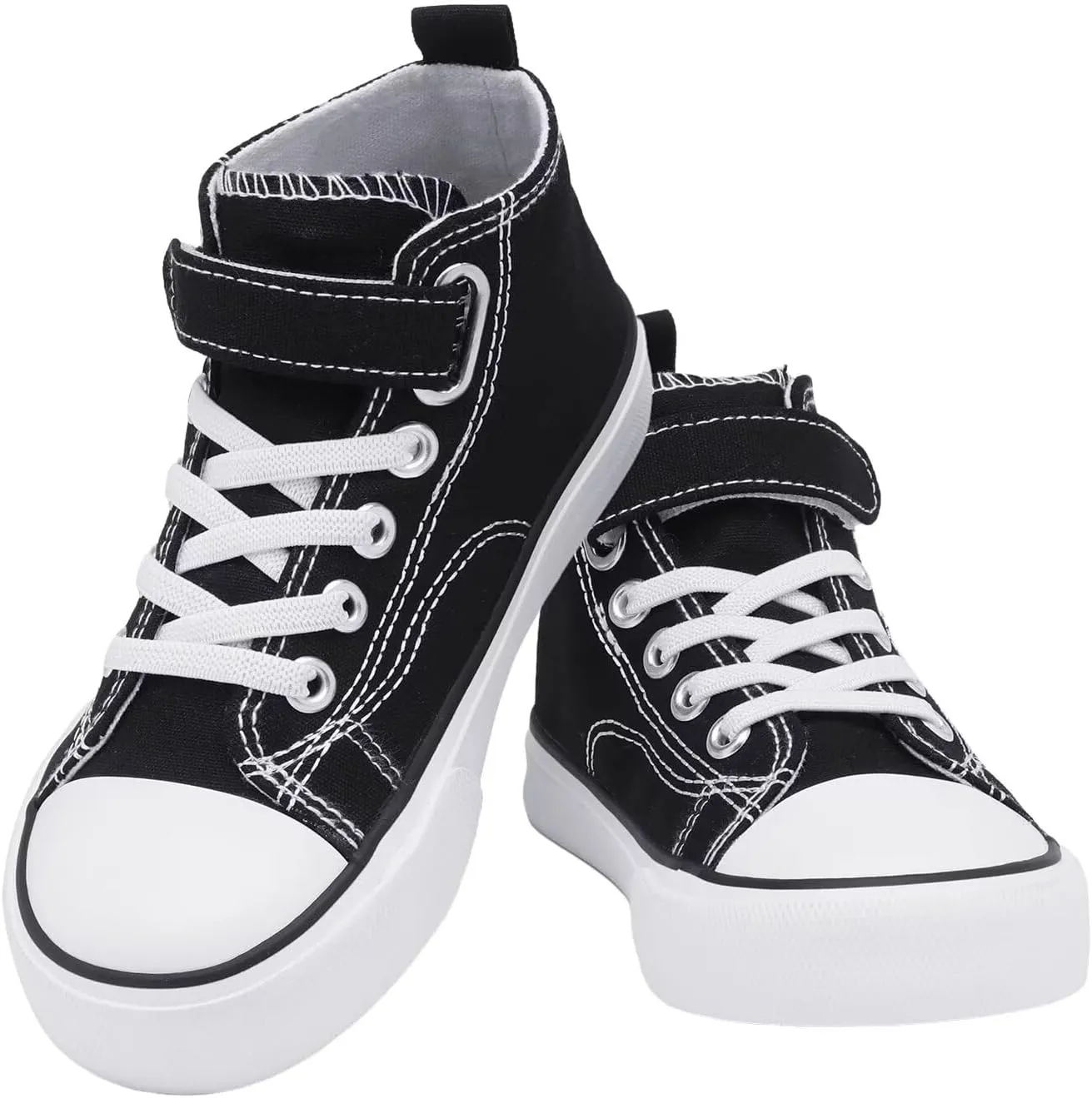 Toddler Canvas Shoes Girls High Top Sneakers Little Big Kids Boys Walking Cushioned Shoes Toddler 8-Big Kid 3