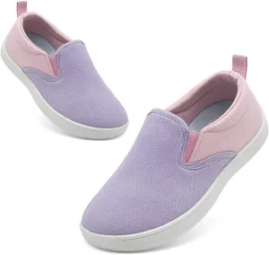 Toddler Kids Wide Barefoot Shoes Girls Boys Slip On Canvas Sneakers Comfortable Skin Friendly Walking Kids Shoes
