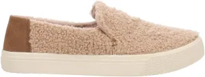 TOMS Womens Sunset Faux Shearling Slip On Sneakers Shoes Casual - Brown