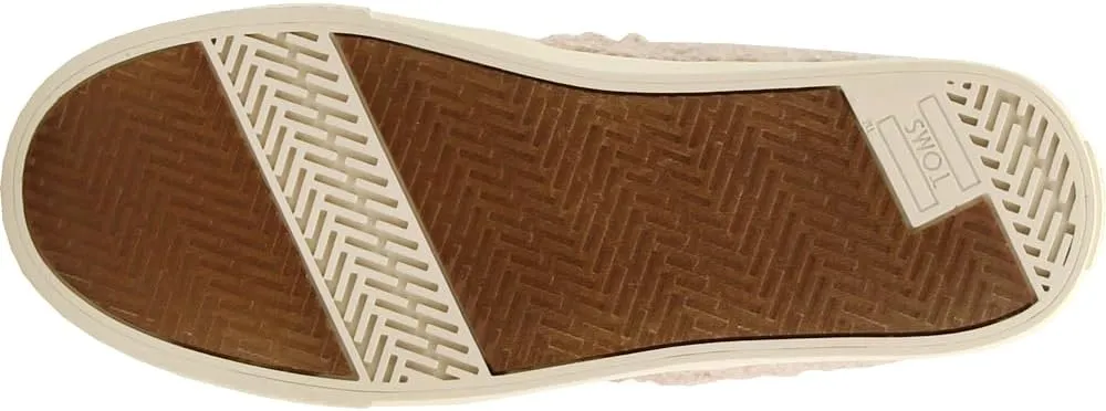 TOMS Womens Sunset Faux Shearling Slip On Sneakers Shoes Casual - Brown