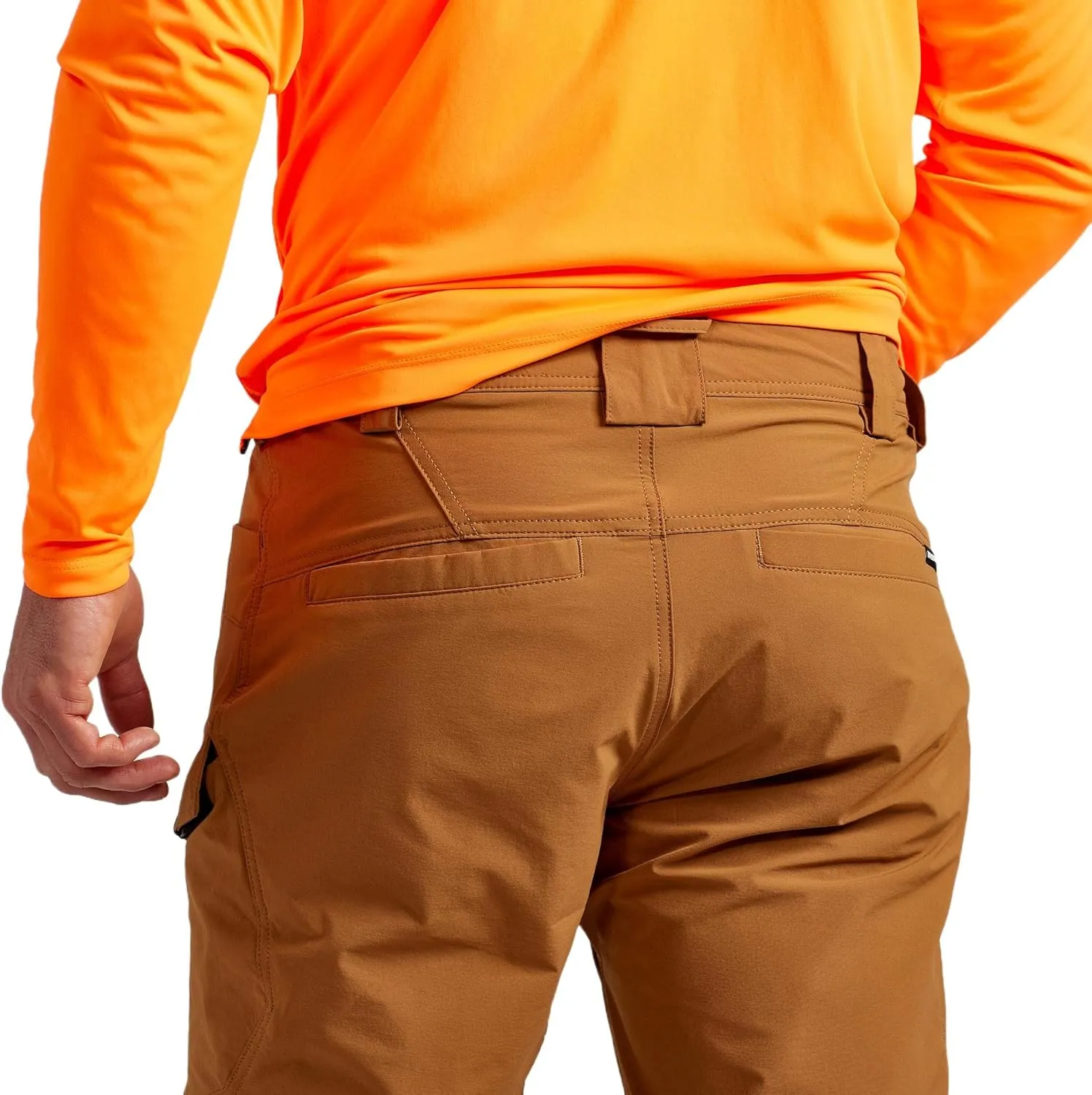 TRUEWERK Men’s Work Pants - T1 WerkPants Relaxed Fit, Lightweight, Moisture Wicking, Tactical Cargo Pants with 4-Way Stretch
