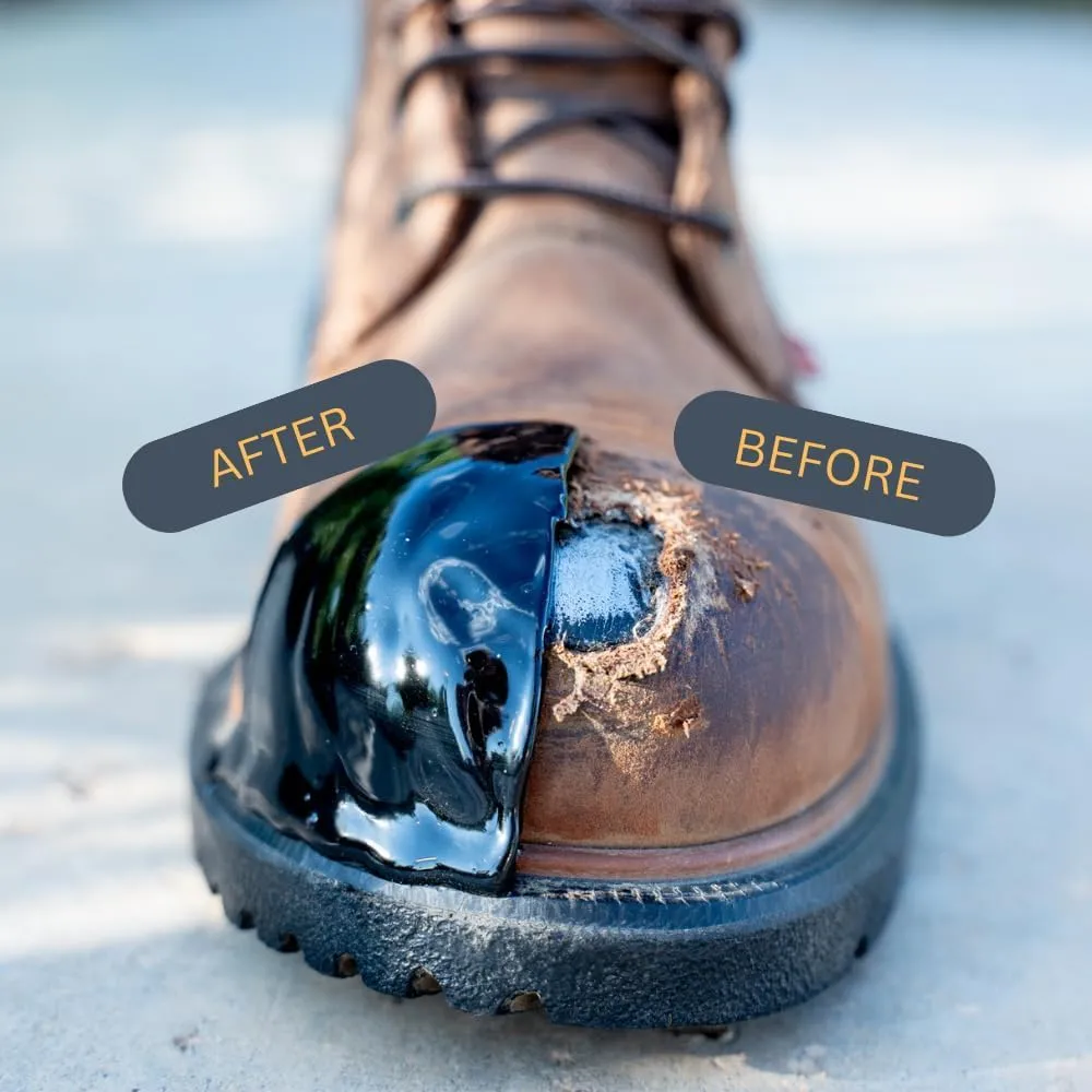 Tuff Toe Boot Repair Kit Combo APPLICATOR & Boot Bundle Combo Upgrade Leather Boot Seam Heel Shoe Adhesive to Resole