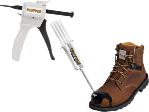 Tuff Toe Boot Repair Kit Combo APPLICATOR & Boot Bundle Combo Upgrade Leather Boot Seam Heel Shoe Adhesive to Resole