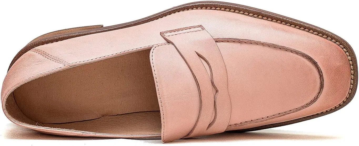 U-lite Women’s Sheepskin Leather Slip-On Loafers - Soft, Comfortable, and Lightweight Shoes with Collapsible Heel